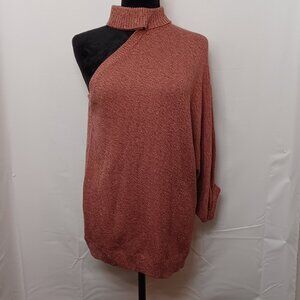 Women's SOHO New York and Company Sparkly One Sleeve Night Out Top Size Large